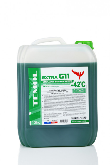 TEMOL Antifreeze Extra G11 Green 5л
